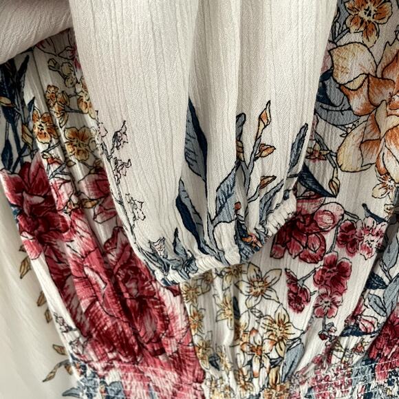 Billabong Play Day Floral Boho Top Sz M - Picture 7 of 9